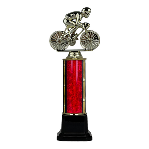 Trofeo de Tubo con Figura Serie 41 de Ciclismo